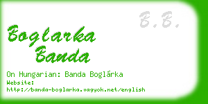 boglarka banda business card