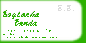 boglarka banda business card